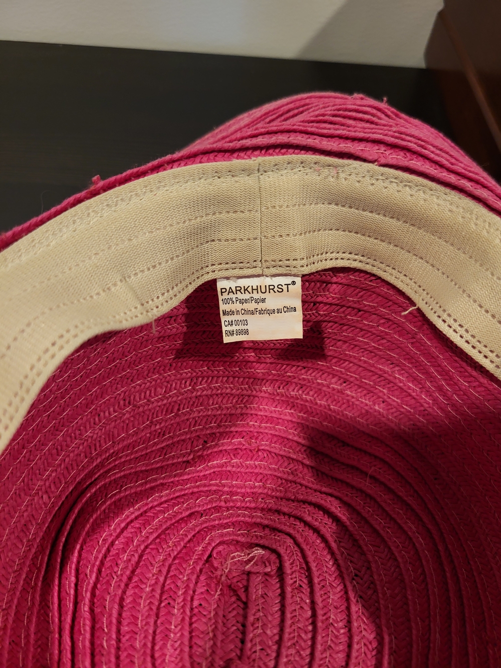 Parkhurst Pink Wide-Brim Floral Embroidered Sun Hat - Picture 2 of 3